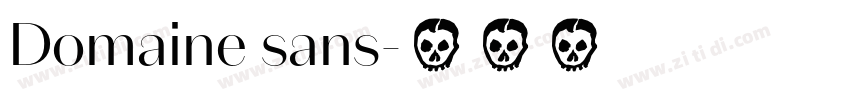 Domaine sans字体转换 Domaine sans字体转换